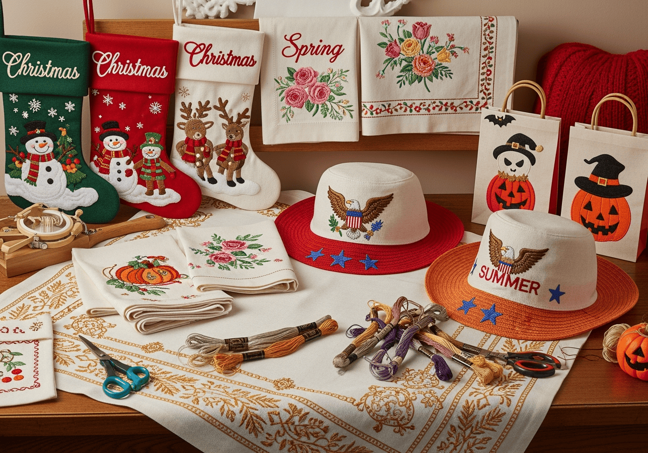 Seasonal Embroidery
